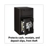 Sentry Safe Depository Safe, with Programmable Electronic lock with time delay 110 lbs lb, 1.3 cu ft, Steel DH-109E
